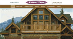 Desktop Screenshot of pioneerdoorco.com